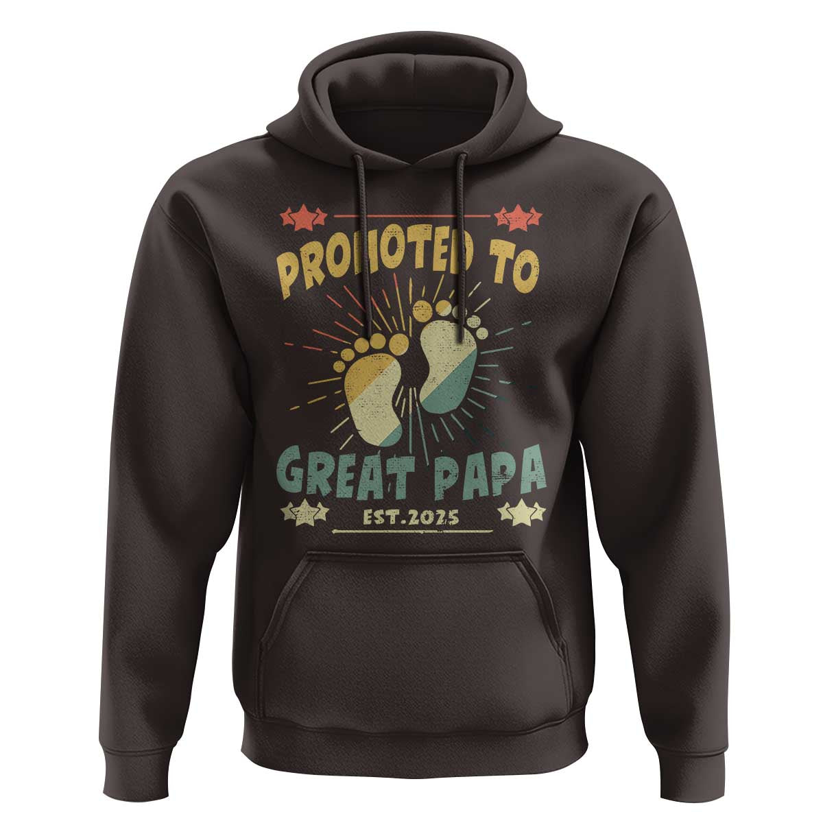 New Dad 2025 Hoodie Promoted to Great Papa