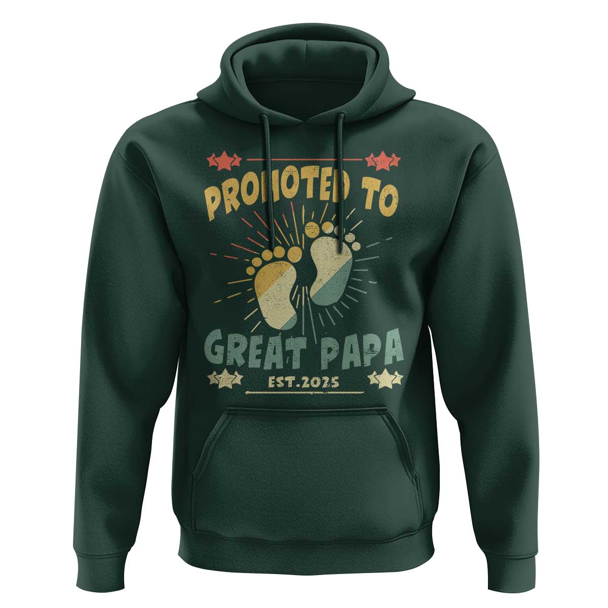 New Dad 2025 Hoodie Promoted to Great Papa