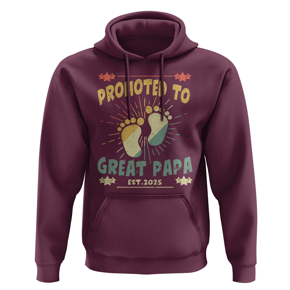 New Dad 2025 Hoodie Promoted to Great Papa
