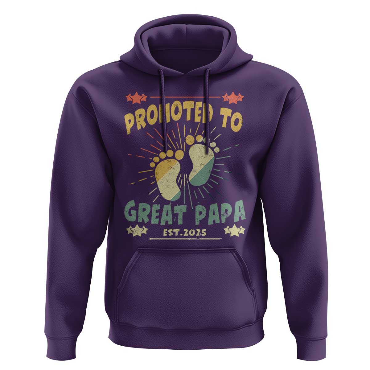 New Dad 2025 Hoodie Promoted to Great Papa