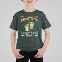 New Dad 2025 T Shirt For Kid Promoted to Great Papa