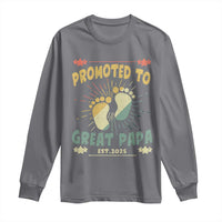 New Dad 2025 Long Sleeve Shirt Promoted to Great Papa