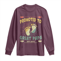 New Dad 2025 Long Sleeve Shirt Promoted to Great Papa