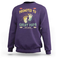New Dad 2025 Sweatshirt Promoted to Great Papa