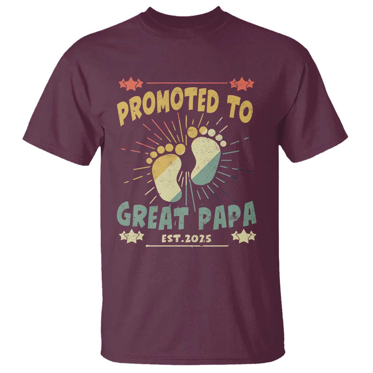 New Dad 2025 T Shirt Promoted to Great Papa