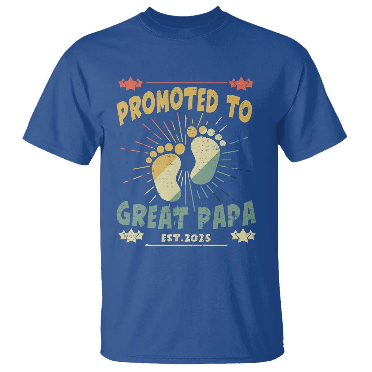 New Dad 2025 T Shirt Promoted to Great Papa