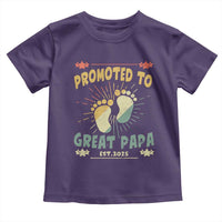 New Dad 2025 Toddler T Shirt Promoted to Great Papa