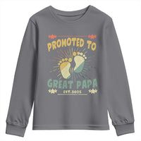 New Dad 2025 Youth Sweatshirt Promoted to Great Papa