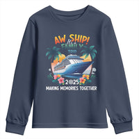 Aw Ship It’s A Family Trip 2025 Youth Sweatshirt Cruising Trip Summer Vacation