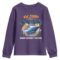 Aw Ship It’s A Family Trip 2025 Youth Sweatshirt Cruising Trip Summer Vacation