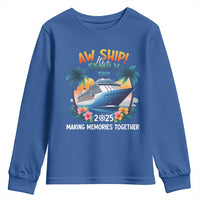 Aw Ship It’s A Family Trip 2025 Youth Sweatshirt Cruising Trip Summer Vacation