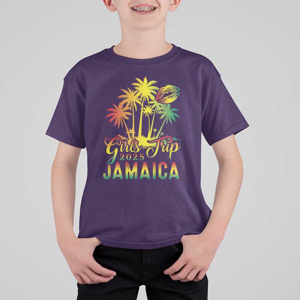 Jamaica Girls Trip 2025 T Shirt For Kid Summer Vacation