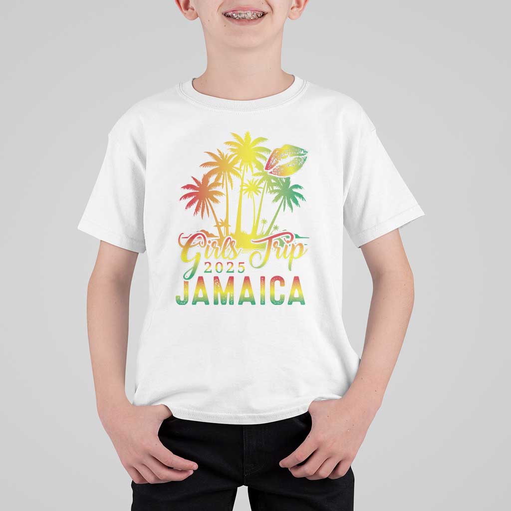 Jamaica Girls Trip 2025 T Shirt For Kid Summer Vacation