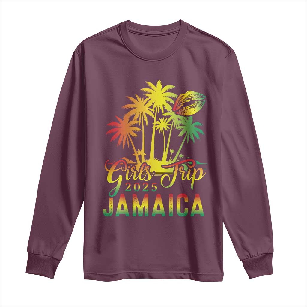 Jamaica Girls Trip 2025 Long Sleeve Shirt Summer Vacation