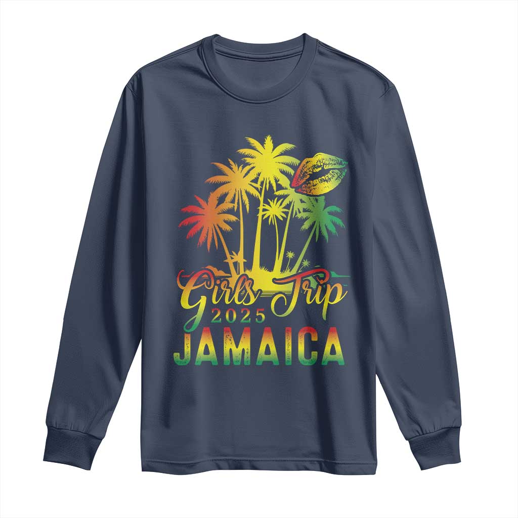 Jamaica Girls Trip 2025 Long Sleeve Shirt Summer Vacation