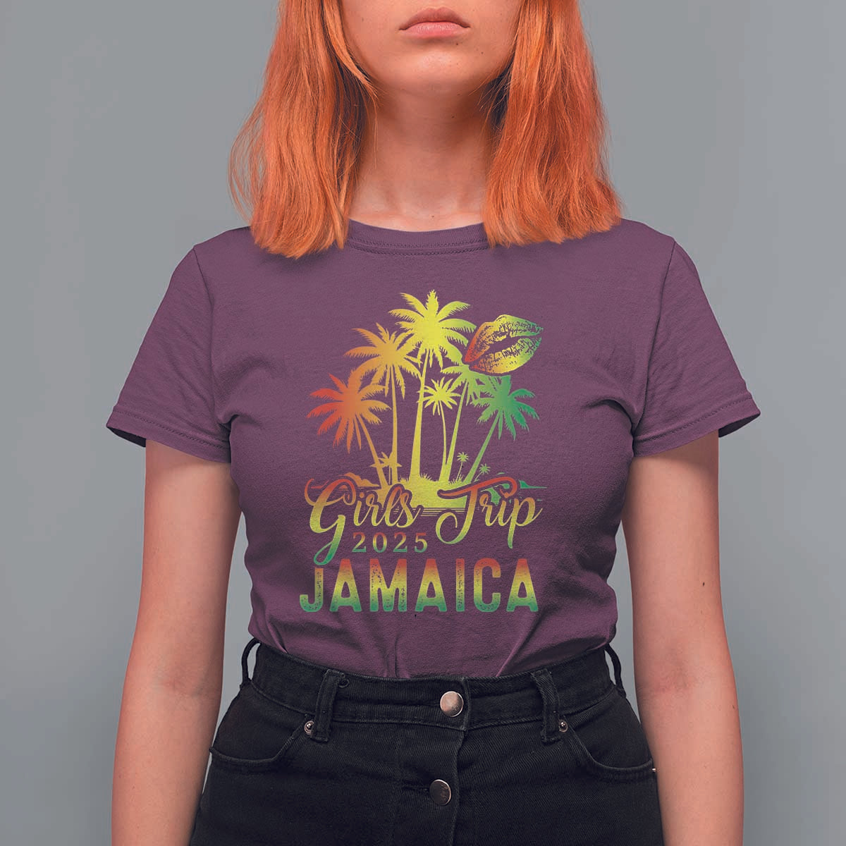 Jamaica Girls Trip 2025 T Shirt For Women Summer Vacation