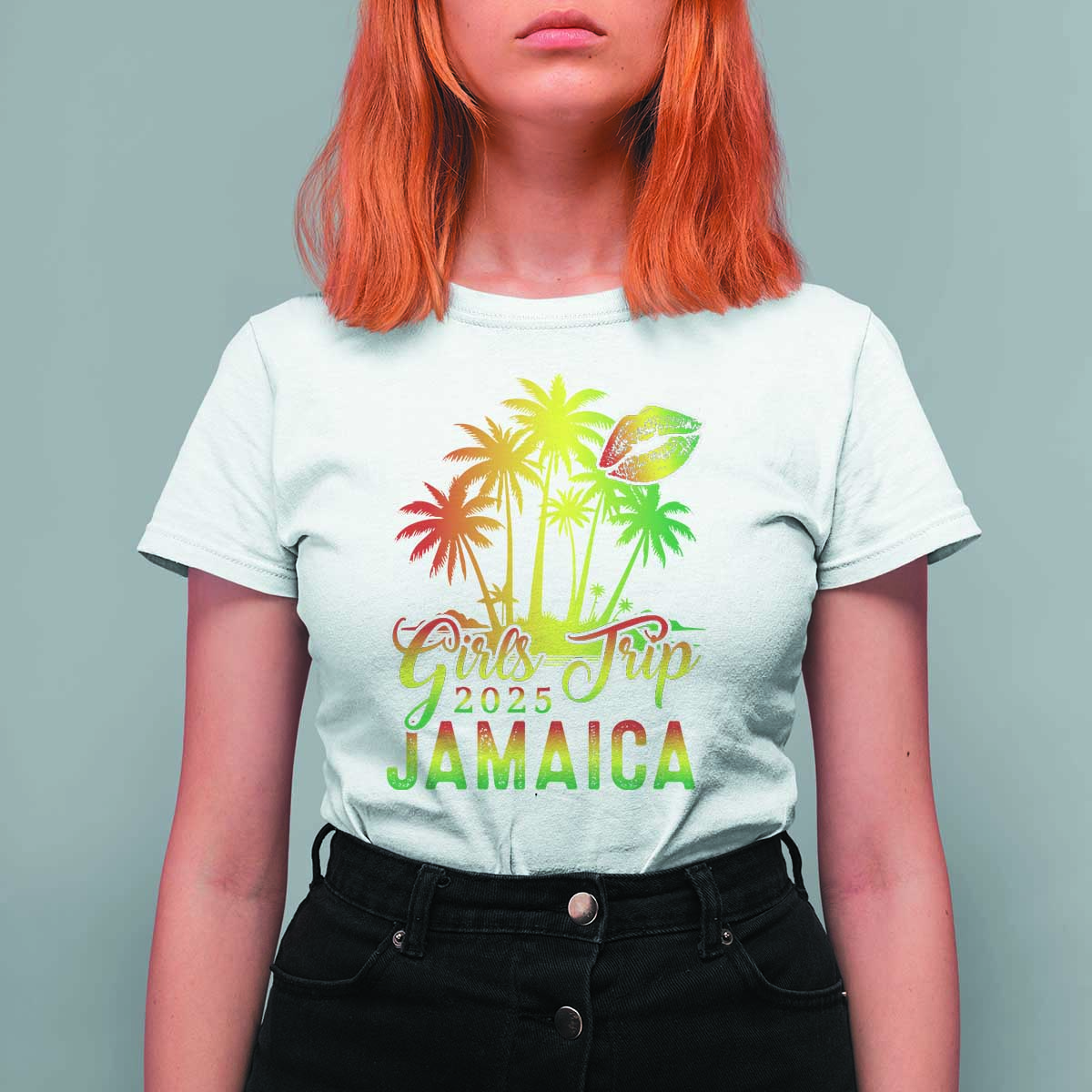 Jamaica Girls Trip 2025 T Shirt For Women Summer Vacation