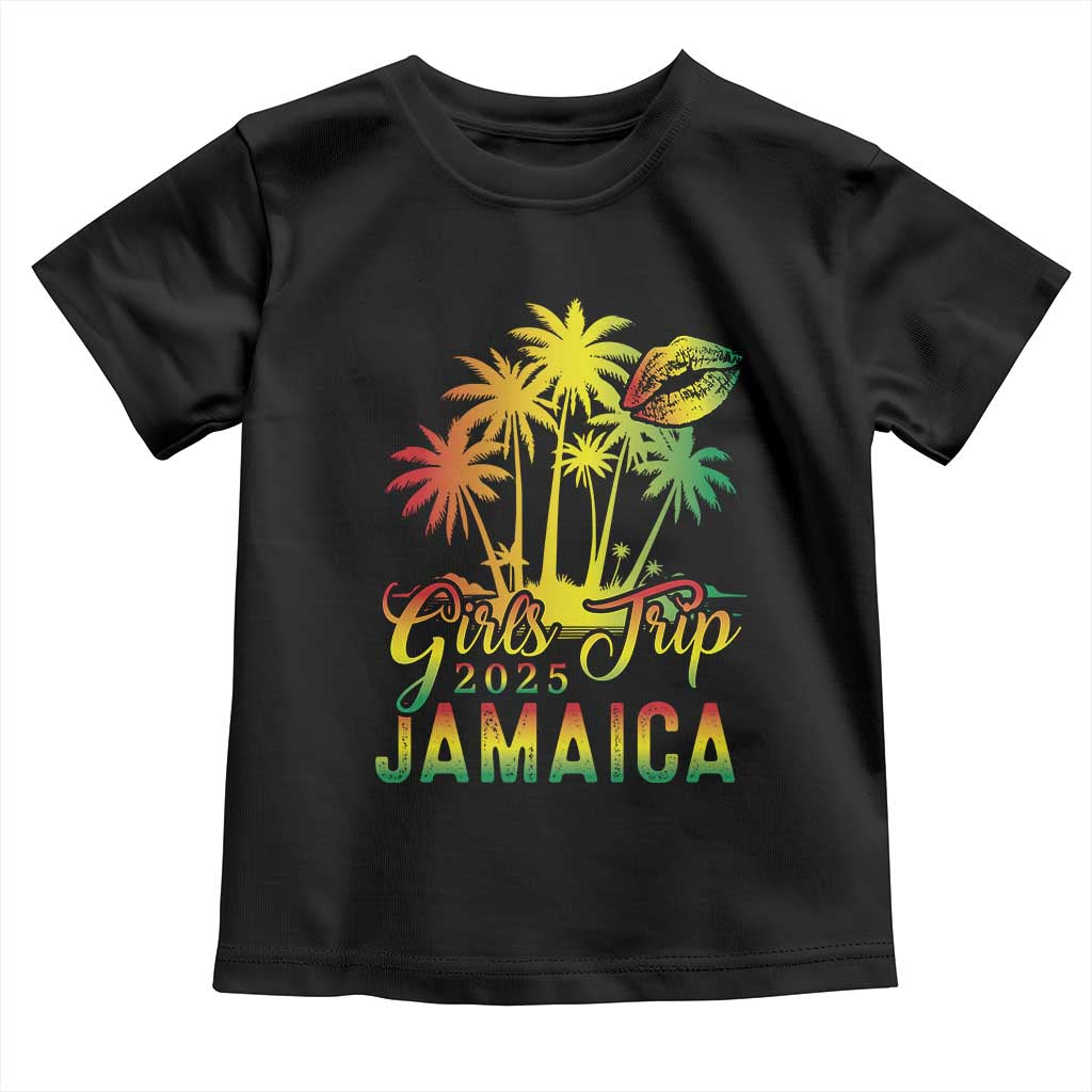 Jamaica Girls Trip 2025 Toddler T Shirt Summer Vacation