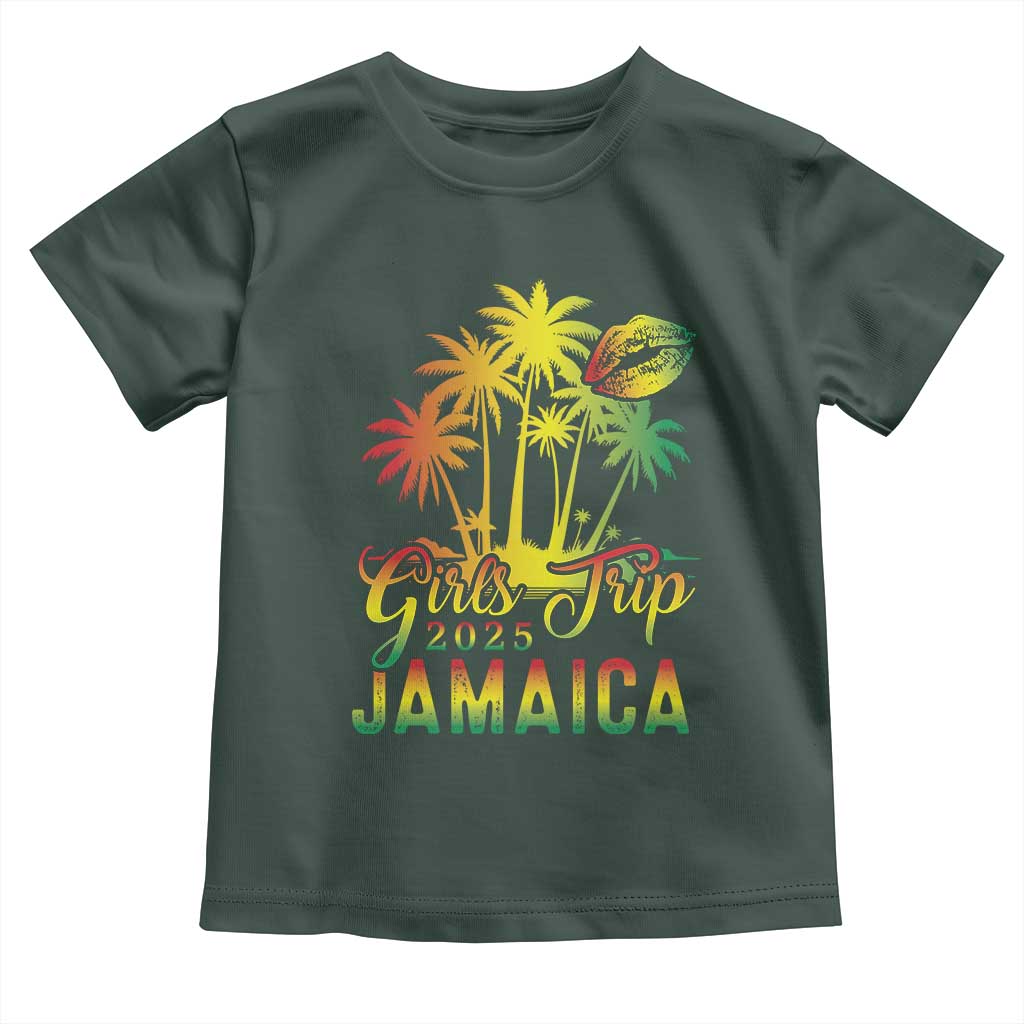 Jamaica Girls Trip 2025 Toddler T Shirt Summer Vacation