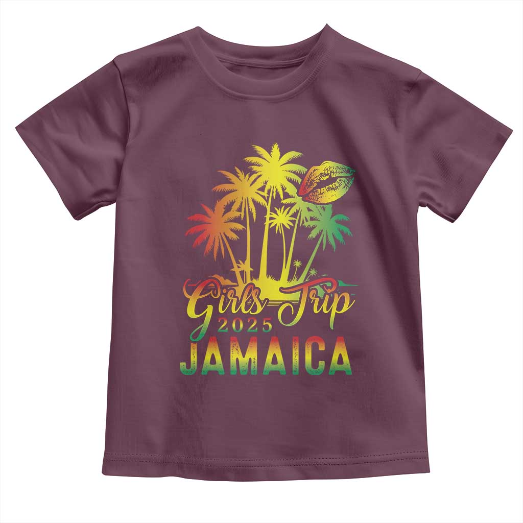 Jamaica Girls Trip 2025 Toddler T Shirt Summer Vacation