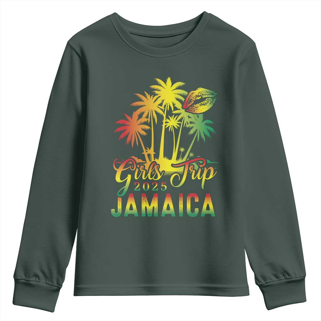 Jamaica Girls Trip 2025 Youth Sweatshirt Summer Vacation