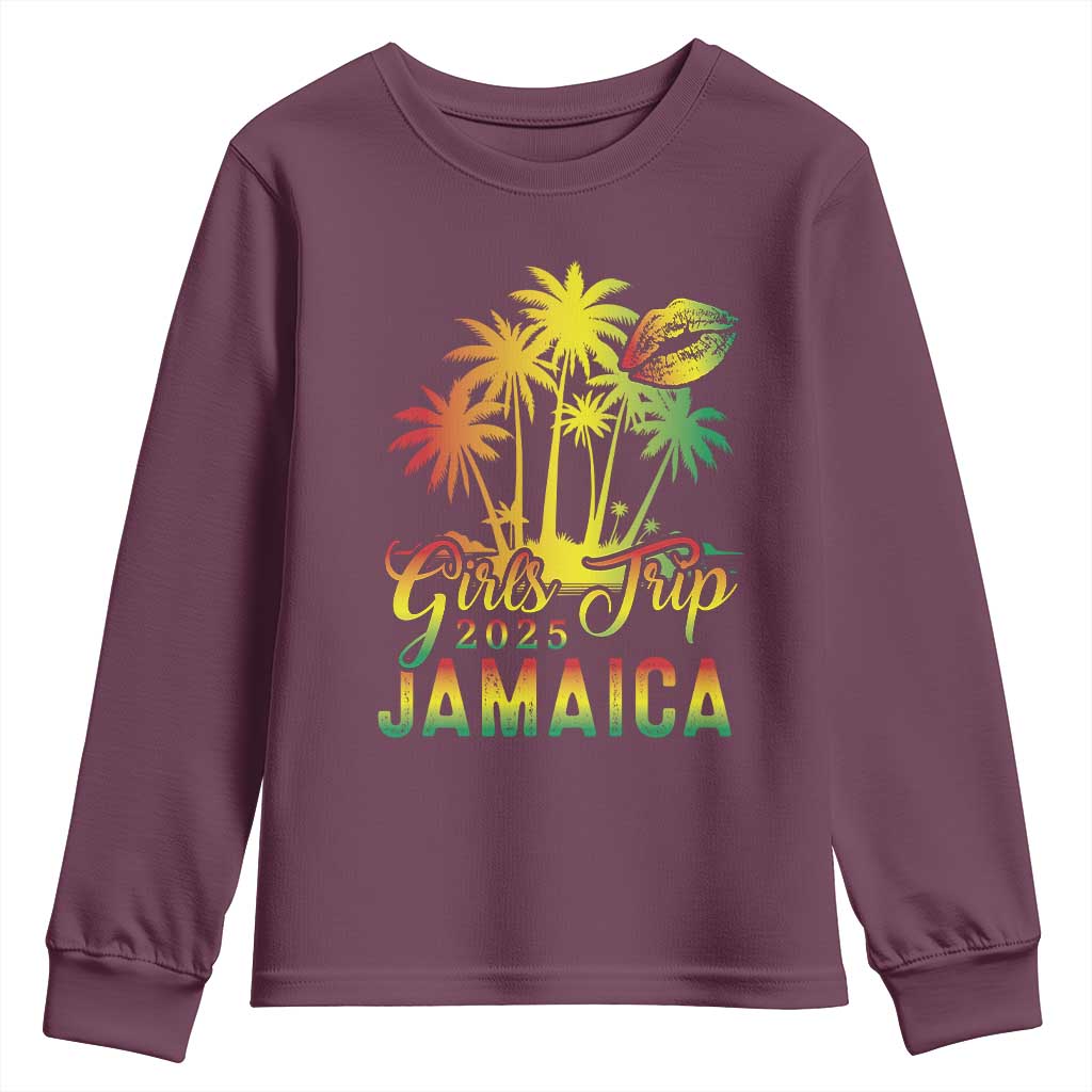 Jamaica Girls Trip 2025 Youth Sweatshirt Summer Vacation