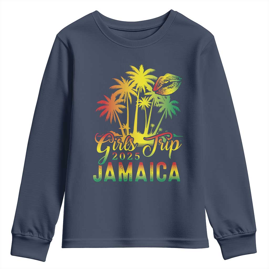 Jamaica Girls Trip 2025 Youth Sweatshirt Summer Vacation