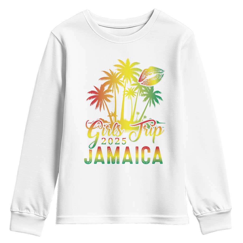 Jamaica Girls Trip 2025 Youth Sweatshirt Summer Vacation