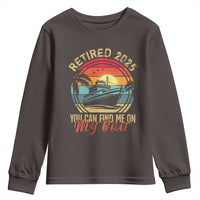 Funny Retirement Youth Sweatshirt I'm Retired You Can Find Me On My Boat
