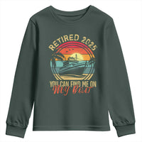 Funny Retirement Youth Sweatshirt I'm Retired You Can Find Me On My Boat