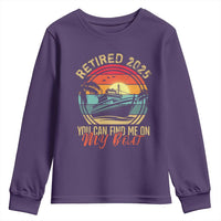 Funny Retirement Youth Sweatshirt I'm Retired You Can Find Me On My Boat
