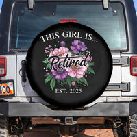 This Girl Is Retired Est 2025 Spare Tire Cover