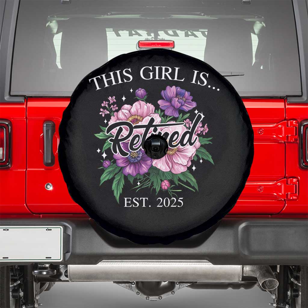 This Girl Is Retired Est 2025 Spare Tire Cover