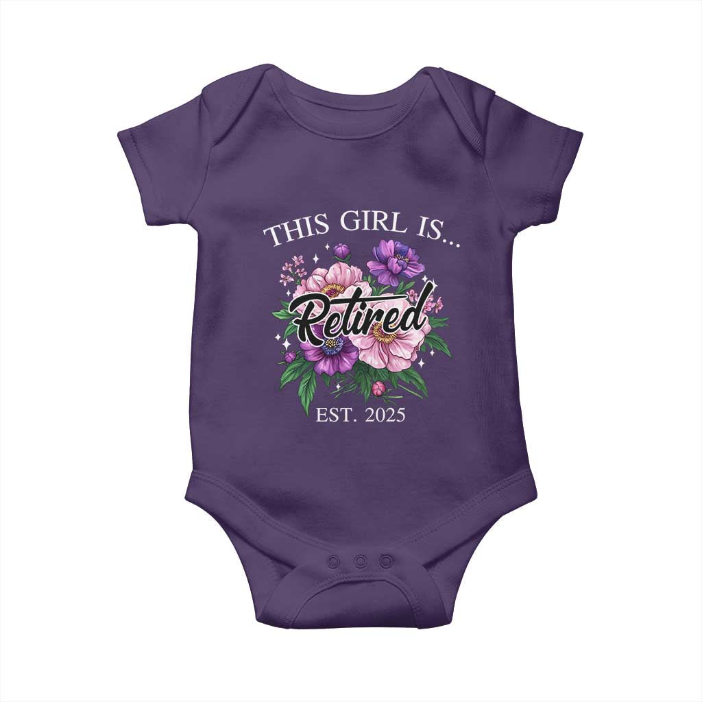 This Girl Is Retired Est 2025 Baby Onesie