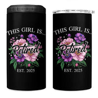 This Girl Is Retired Est 2025 4 in 1 Can Cooler Tumbler