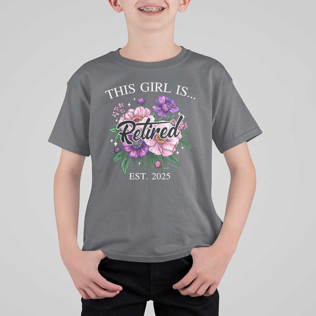 This Girl Is Retired Est 2025 T Shirt For Kid