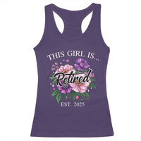This Girl Is Retired Est 2025 Racerback Tank Top