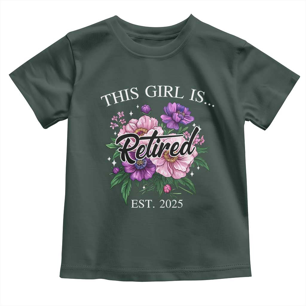 This Girl Is Retired Est 2025 Toddler T Shirt
