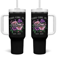This Girl Is Retired Est 2025 Tumbler With Handle