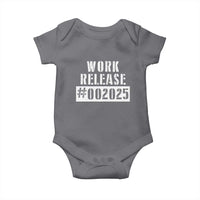 Funny Retirement 2025 Baby Onesie Work Release