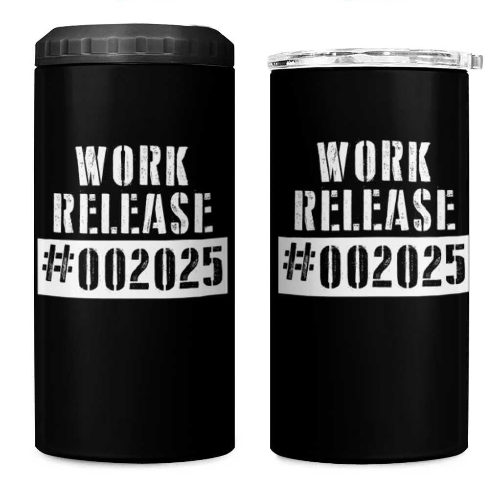 Funny Retirement 2025 4 in 1 Can Cooler Tumbler Work Release