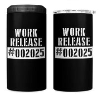 Funny Retirement 2025 4 in 1 Can Cooler Tumbler Work Release