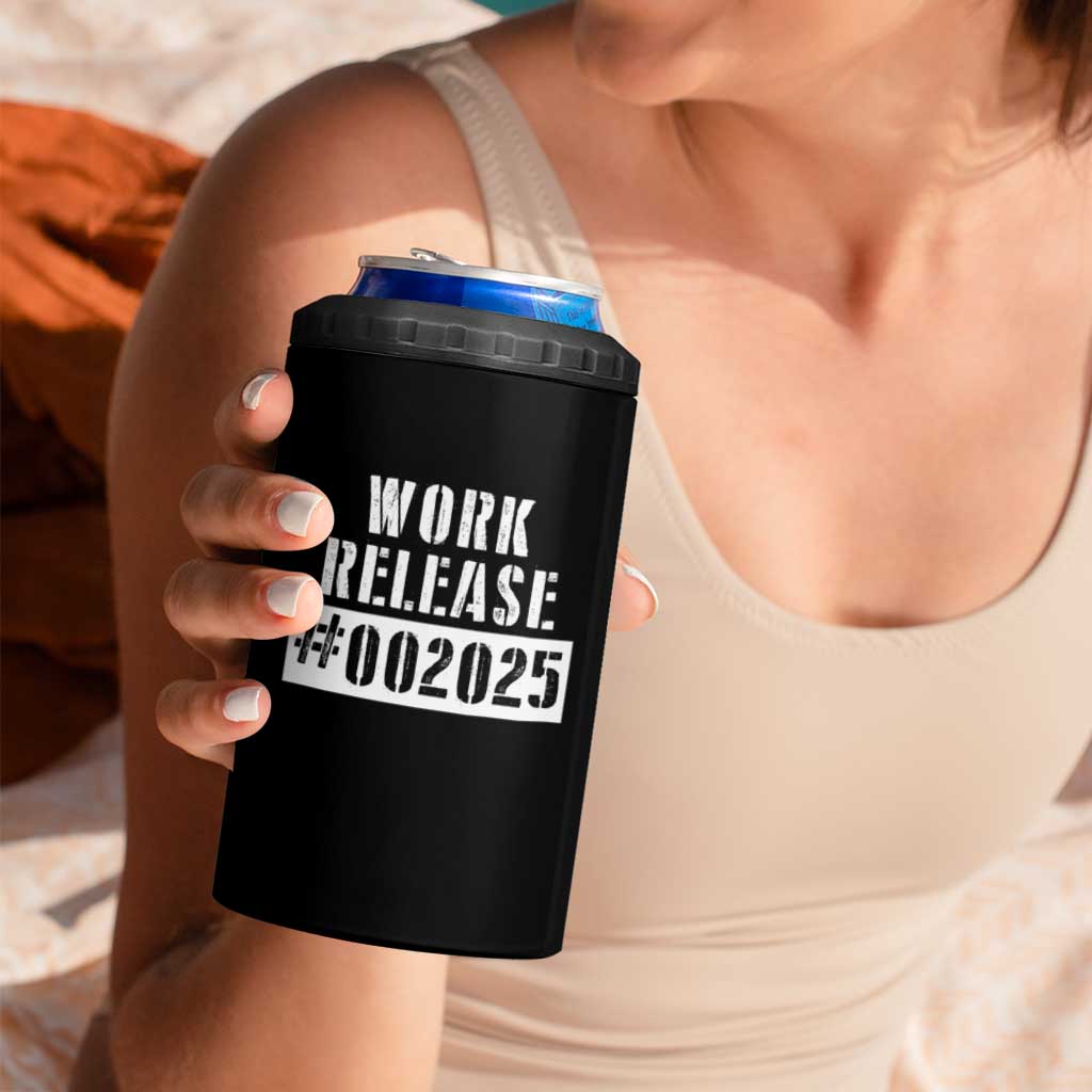 Funny Retirement 2025 4 in 1 Can Cooler Tumbler Work Release