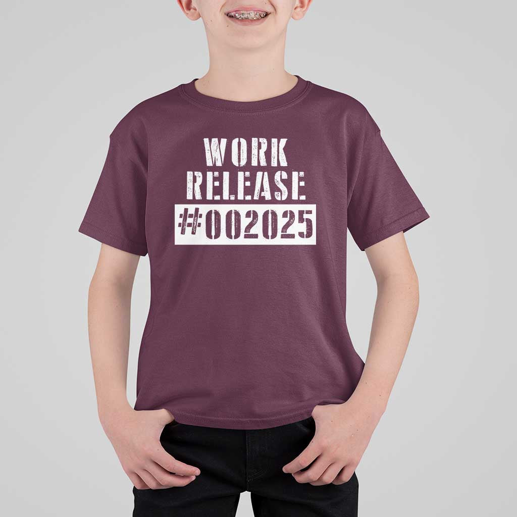 Funny Retirement 2025 T Shirt For Kid Work Release