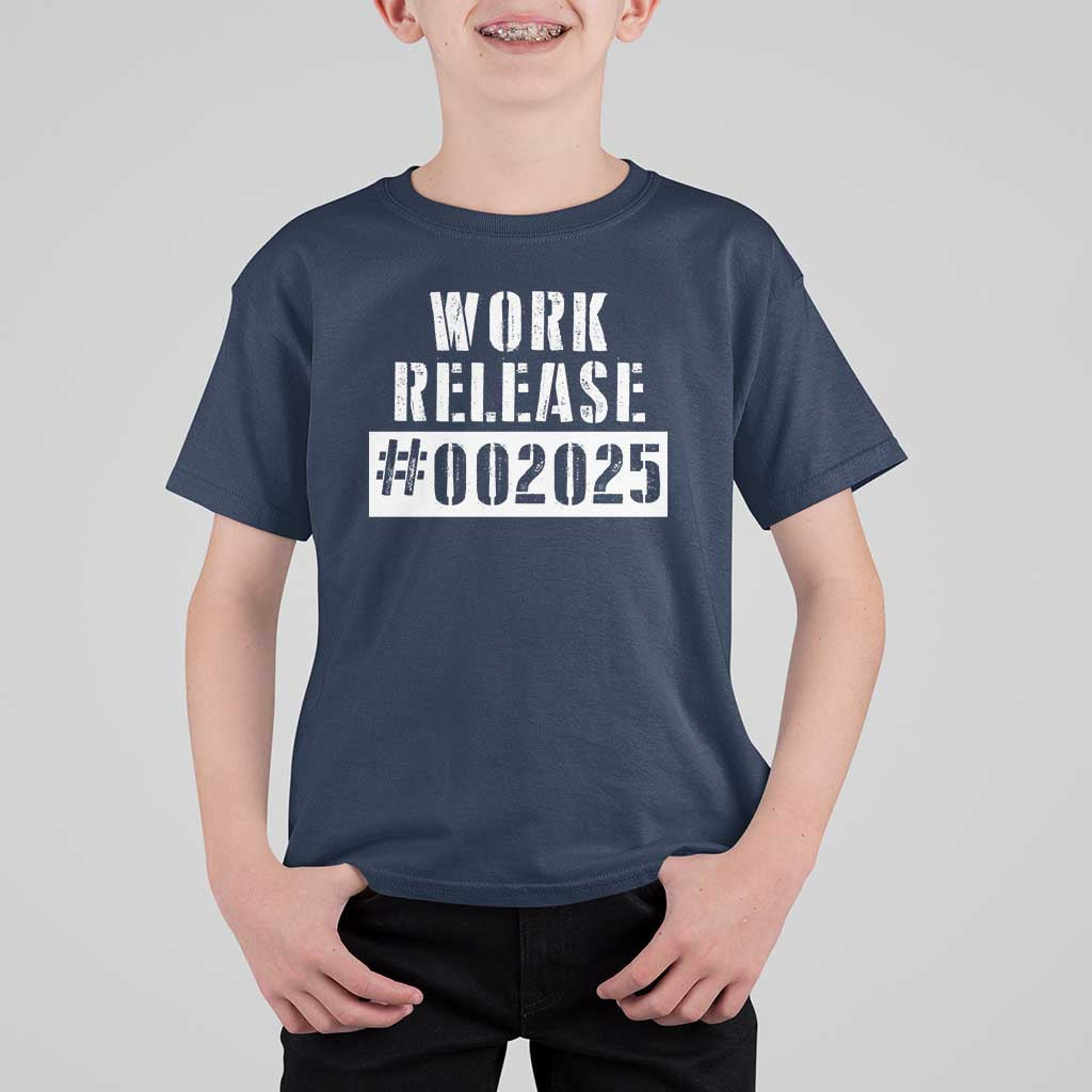 Funny Retirement 2025 T Shirt For Kid Work Release