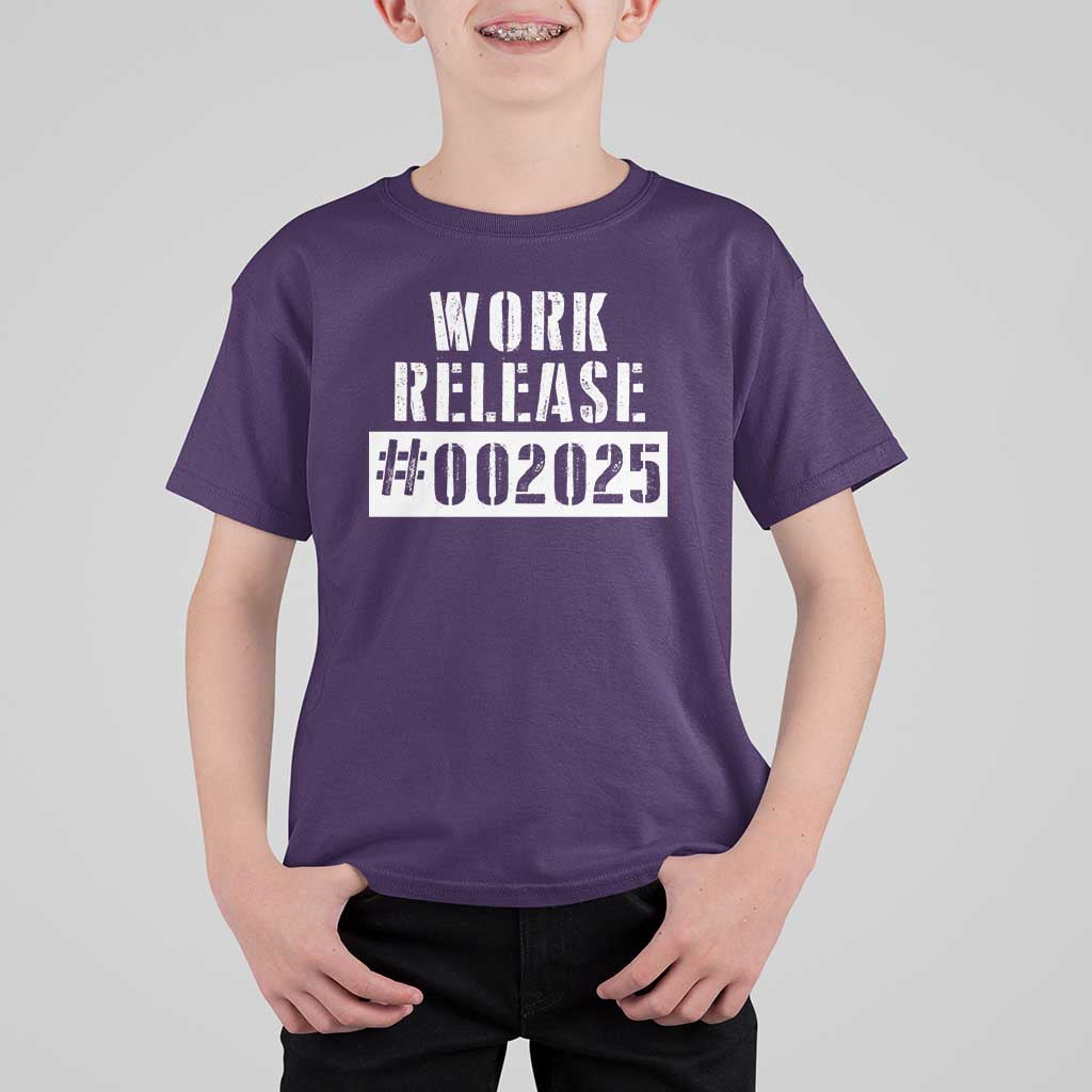 Funny Retirement 2025 T Shirt For Kid Work Release