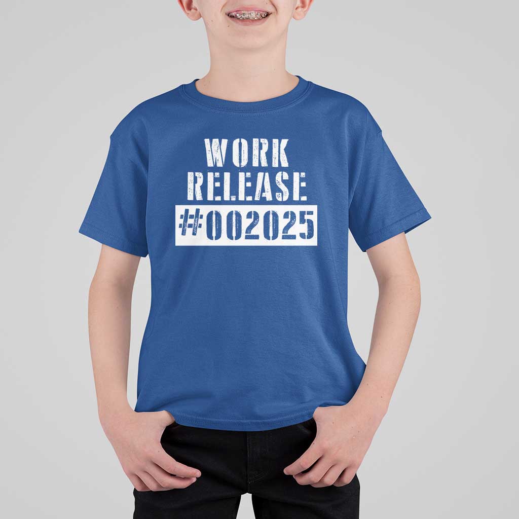 Funny Retirement 2025 T Shirt For Kid Work Release
