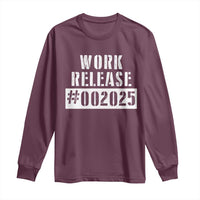 Funny Retirement 2025 Long Sleeve Shirt Work Release
