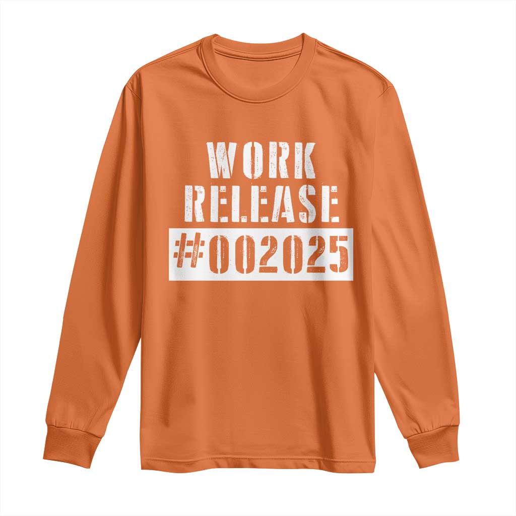 Funny Retirement 2025 Long Sleeve Shirt Work Release