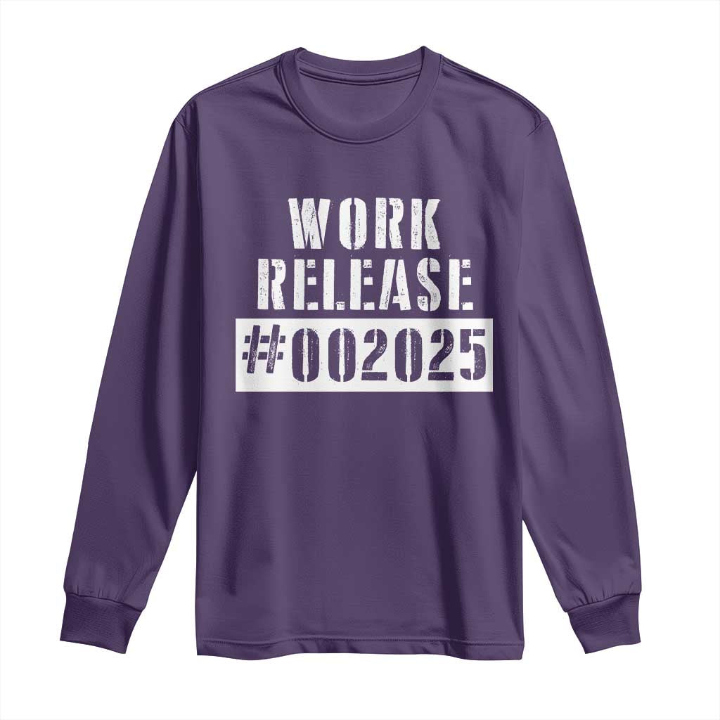 Funny Retirement 2025 Long Sleeve Shirt Work Release